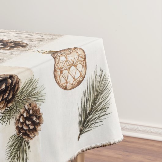 Rustikales Weihnachten Tischdecke (Beispiel)