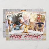 Rustikales Weihnachten | Zwei Fotos | Frame Collag (Vorne/Hinten)