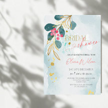 Rustikales Weihnachts-Brautparty - Feiertag Winter