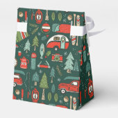 Rustikales Weihnachts-Camping Geschenkschachtel (Rückseite)