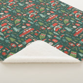 Rustikales Weihnachts-Camping Sherpadecke (3/4)