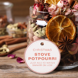 Rustikales Weihnachts-Ofen-Potpourri Geschenkanhänger