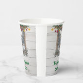 Rustikales Weihnachts-Party Pappbecher (Links)