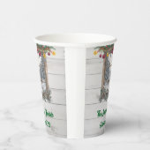 Rustikales Weihnachts-Party Pappbecher (Rechts)