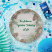 Rustikales Weihnachts-Party Pappteller (Party)