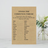 Rustikales Weihnachts-Party-Spiel DRUCKT (Stehend Vorderseite)