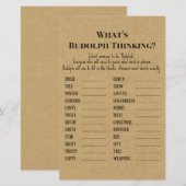 Rustikales Weihnachts-Party-Spiel DRUCKT (Vorne/Hinten)