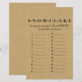 Rustikales Weihnachts-Party-Spiel DRUCKT (Vorne/Hinten)