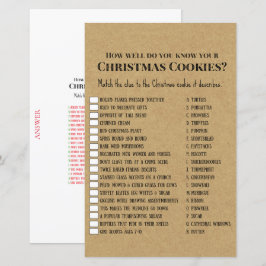 Rustikales Weihnachts-Party-Spiel DRUCKT