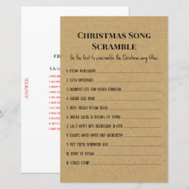 Rustikales Weihnachts-Party-Spiel DRUCKT