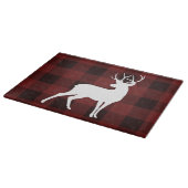 Rustikales Weihnachts-White Buck Country Buffalo K Schneidebrett (Ecke)