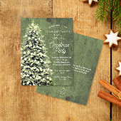 Rustikales Weihnachtsbaum Grüner Feiertag Party Bu