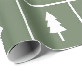Rustikales Weihnachtsbaum-Papier Geschenkpapier (Rolleneckpunkt)