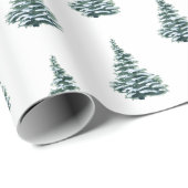 Rustikales Weihnachtsbaumgeschenk Geschenkpapier (Rolleneckpunkt)