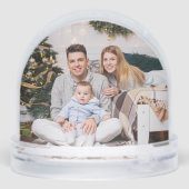 Rustikales Weihnachtsbaumhaus Familienbetrieb Foto Schneekugeln (Rückseite)