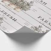 Rustikales Weihnachtsbaumwackelpapier Geschenkpapier (Ecke)