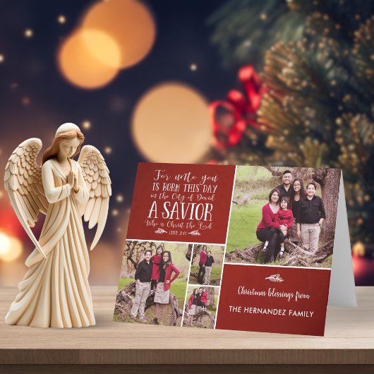 Rustikales Weihnachtsbibel Verse Holiday Foto Feiertagskarte