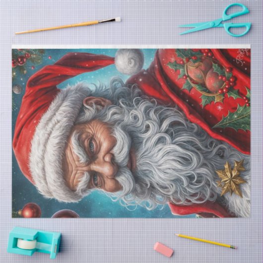Rustikales Weihnachtsdekoutenpapier Seidenpapier (Basteln)