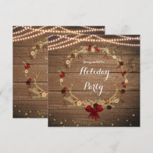 Rustikales Weihnachtsfeind Wreath Wood & Lights