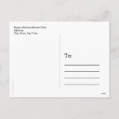 Rustikales Weihnachtsfest Foto Postkarte (Rückseite)