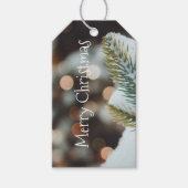Rustikales Weihnachtsfest Geschenkanhänger (Vorderseite)