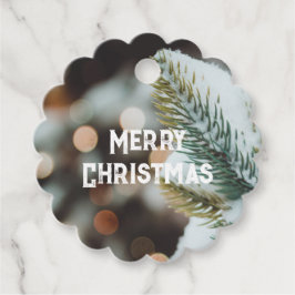 Rustikales Weihnachtsfest Geschenkanhänger