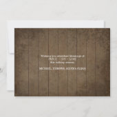 Rustikales Weihnachtsfest Holly Jolly Floral Einladung (Rückseite)