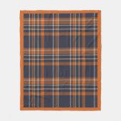 Rustikales Weihnachtsfest kariert Fleece Blanket (Vorderseite)