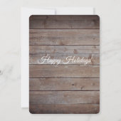 Rustikales Weihnachtsgebäck aus Holz - Weihnachtsg Einladung (Rückseite)