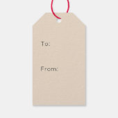 Rustikales Weihnachtsgebäck Geschenkanhänger (Rückseite)