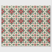 Rustikales Weihnachtsgebäck Geschenkpapier (Flach)