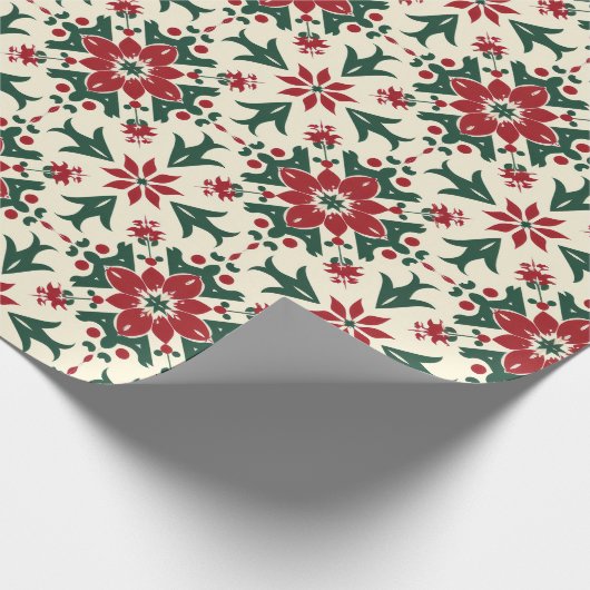 Rustikales Weihnachtsgebäck Geschenkpapier (Ecke)