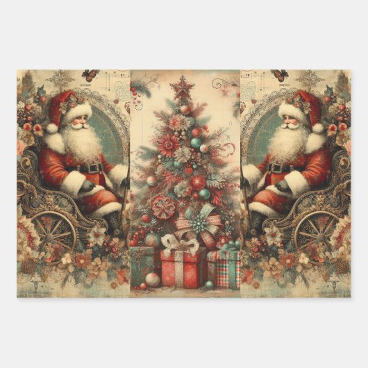 Rustikales Weihnachtsgebäck Geschenkpapier Set (Vorderseite 2)