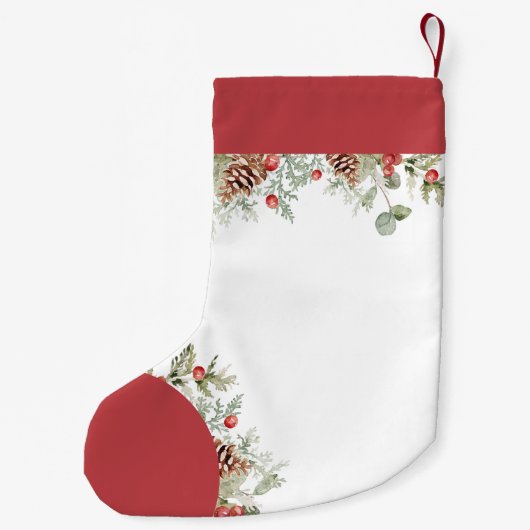 Rustikales Weihnachtsgebäck Kleiner Weihnachtsstrumpf (Rückseite)