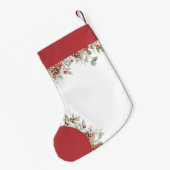 Rustikales Weihnachtsgebäck Kleiner Weihnachtsstrumpf (Rückseite (Hängend))