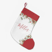 Rustikales Weihnachtsgebäck Kleiner Weihnachtsstrumpf (Vorderansicht (hängend))