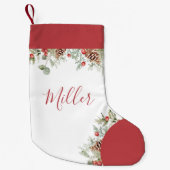 Rustikales Weihnachtsgebäck Kleiner Weihnachtsstrumpf (Vorderseite)