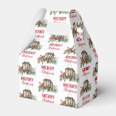 Rustikales Weihnachtsgebäck Laterne Pine Berries Geschenkschachtel (Rückseite)