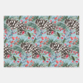 Rustikales Weihnachtsgebäck Pinecones & Berries Geschenkpapier Set (Vorderseite 2)