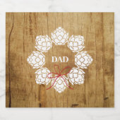 Rustikales Weihnachtsgebäck Vater Beer Flascheneti Bierflaschenetikett (Einzelnes Label)