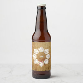 Rustikales Weihnachtsgebäck Vater Beer Flascheneti Bierflaschenetikett