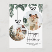 Rustikales Weihnachtsgebirge Foto Feiertagspostkarte (Vorderseite)