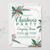 Rustikales Weihnachtsgeschenk Einladung (Vorderseite)