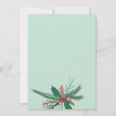 Rustikales Weihnachtsgeschenk Einladung (Rückseite)