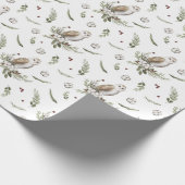 Rustikales Weihnachtsgeschenk Geschenkpapier (Ecke)