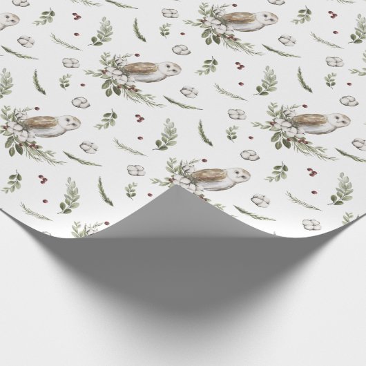 Rustikales Weihnachtsgeschenk Geschenkpapier (Ecke)