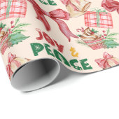 Rustikales Weihnachtsgeschenk Geschenkpapier (Rolleneckpunkt)