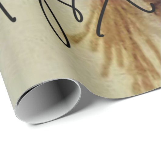 Rustikales Weihnachtsgeschenk Geschenkpapier (Rolleneckpunkt)