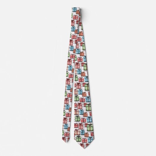 Rustikales Weihnachtsgeschenk Necktie Krawatte (Rückseite)
