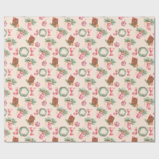 Rustikales Weihnachtsgottesgeschenk Geschenkpapier (Flach)